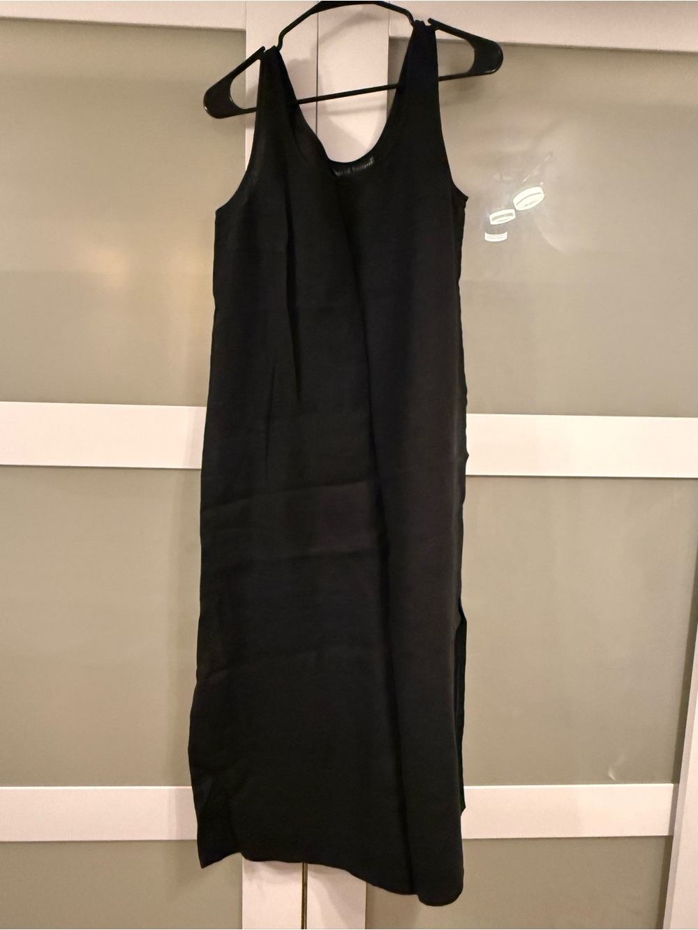 Vintage Harve Benard Black Linen Sleeveless Midi/Maxi Dress